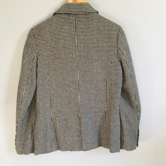 Chadwicks Tweed Houndstooth Blazer Size 8 - Picture 5 of 8